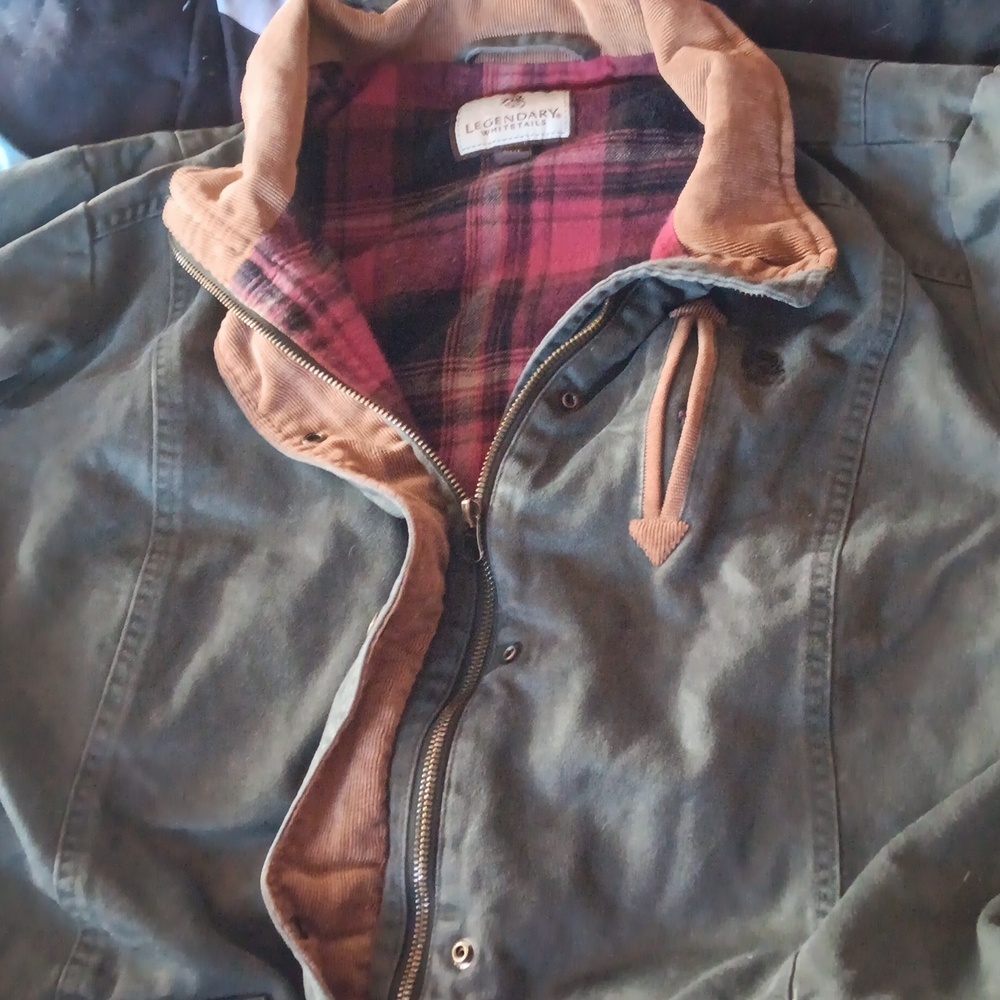 Lengendary Whitetails Green And Red And Black Plaid Jacket